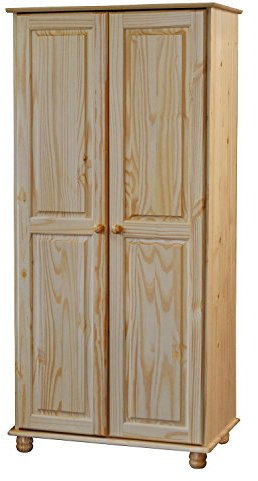 Kleiderschrank CLASSIC 2 Türen Kiefer massiv lackiert