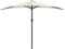 vidaXL Sombrilla de balcón semicircular Palo Aluminio Arena 300x155cm