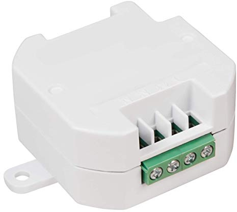 McPower Funk-Empfänger Comfort | 2300W | ersetzt herkömmliche Schalter | 433 MHz | bis 150 m Reichweite | Unterputz | LED geeignet | Smart Home