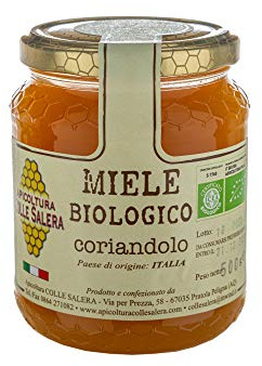 Miele biologico di Coriandolo - Italiano non Pastorizzato | Apicoltura Colle Salera (500 gr)