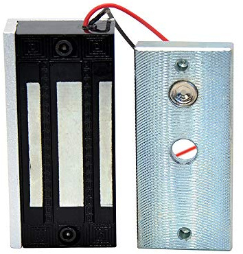 AOAMZ Serrure magnétique électrique 60KG/135LBS 12V de la porte Simple pour système de contrôle d'accès, Verrouillage de Porte magnétique NC Fail-safe Mode