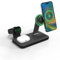 ZAGG mophie Snap+ 3-in-1 Wireless Charger with Europe Adapter, Qi-Enabled devices, Fast Charging, Up to 15W, Black