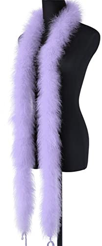 Asudaro Federn zum Basteln, 200cm DIY Feder Boa Flauschige Federboa Flauschige Marabu-Boa zum Bastelne Marabu Feder Boa für Weihnachten Ostern Halloween Valentinstag Kostüm-Accessoire #021