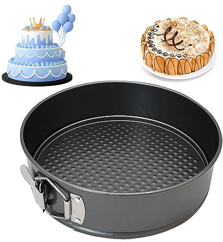 Bakiauli Tortiera 22 cm Apribile, Stampo Torta con Fondo Rimovibile per Ristoranti Casa e Cucina