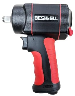 BESWELL-885 Ft.lbs Max Loosen Torque 1/2 Stubby Size Jumbo Hammer Air Impact Wrench-BW-112B3N
