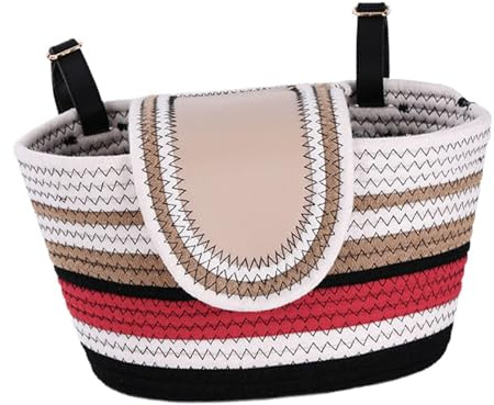 Harilla Bike Basket Front Adult Bicycle Front Basket Portable Versatile Cycling Storage Baskets Handlebar Bicycle Baskets for Shopping Riding Cycling Mountain Bike, Red