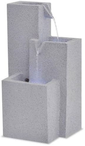 INLIFE Fontana da Interni con Luce a LED in Poliresina Casa e Giardino, Arredo (3,3KG)