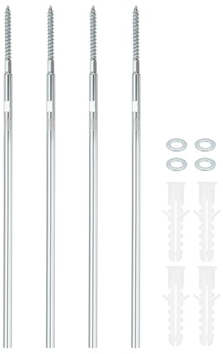 PATIKIL Étagère Flottante Support Invisible 12, 4 Pièces Supports Cachés en Acier au Carbone, Supports d'Étagère Aveugles avec Matériel de Montage pour Étagères Flottantes en Bois, Argent
