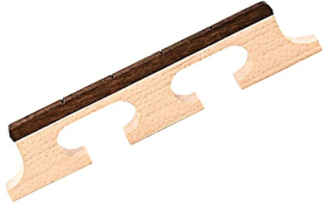 BESTonZON Banjo Brücke 3-fuß Ausführung für 4-saiten Banjo Leicht zu Ersetzen Braun Praktisches Ersatzteil für Musiker