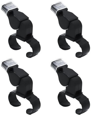 4 Pièces Sifflet D'arbitre de Sport, Sifflet Football, Sifflet de Sport pour L'entraînement, Sifflet d'arbitre Avec Poignée, Sifflets Puissants et Nets Pour l'entraînement et Le Camping en Plein air