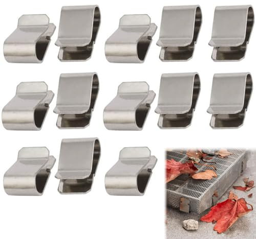 Acero Inoxidable U Clip Tono,Pinzas Ajustables de Metal para Cubiertas,Clip en Forma de U de Resorte de Acero Inoxidable,Abrazaderas en U Aceros Inoxidable,Clip en U de Muelle de Aceros Inoxidable