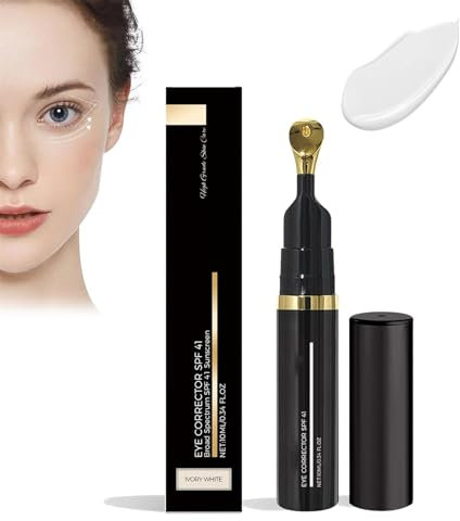2024 Luminous Eye Corrector SPF 41, Under Eye Color Corrector for Dark Circles, Anti-Aging Tinted Eye Cream, Hydrating Eye Serum with Peach Undertone, Long-Lasting, Natural Full Coverage (Ivory, 1)
