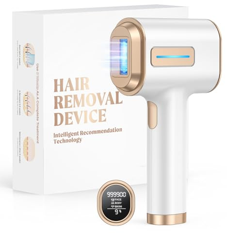 Haarlosy IPL Geräte Haarentfernung mit IGBT-Technologie und 9 Intelligente Energielevel Anpassungen, 999,900 Lichtimpulse Schmerzfreie Haarentfernung Laser für Männer, Frauen, Beine, Körper