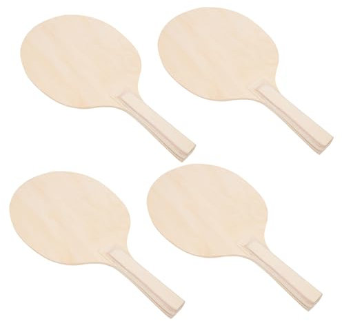 Supvox 3sets Holz Strand Badminton Schläger Leichte Robuste Für Jungen Und Mädchen Spaß 4 Stücke * 3