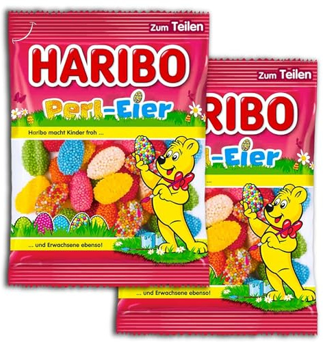 2 x Haribo Perl-Eier Gelee Ostereier 2 x 200 g