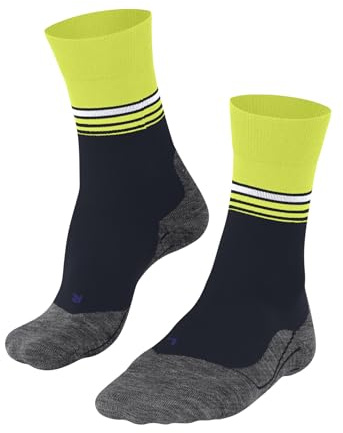 FALKE herr Löparstrumpor RU4 Endurance Cool M So funktionellt garn antiblåsning 1 par, Blå Space Blue 6116 Stripe, 44-45