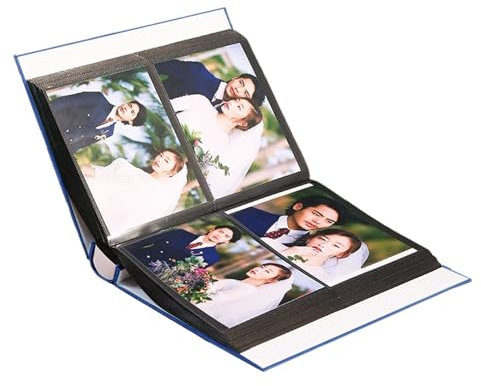 Album fotografico tascabile, 17,8 cm, resistente all'usura, 400 fogli, album dei ricordi per scrapbooking, camera da letto, soggiorno, libreria