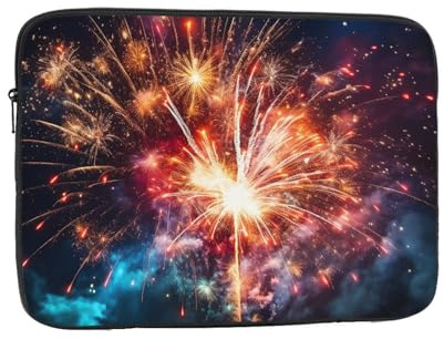 Laptop Case Sleeve Explosion Firework Laptop Bag Computer Carrying Case 15 Inch Laptop Protective Notebook Case Cover