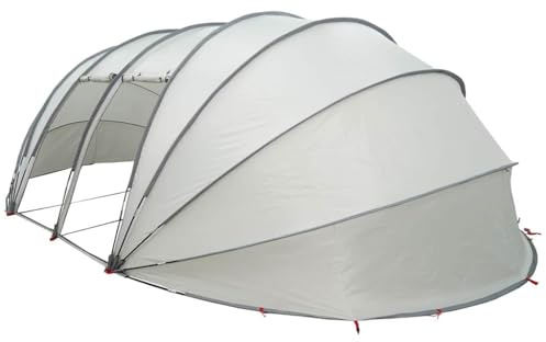 Dôme de Piscine, Dôme de Protection Tente Abri de Piscine Hors Sol Gris 640 x 432 x 205 cm