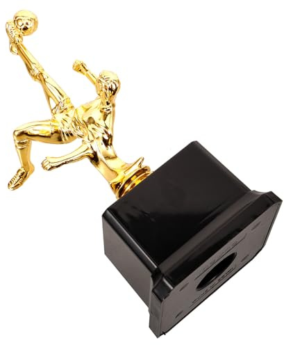 Happyyami Soccer Trophy Cup Plastic Desktop Award Trophy with Chic Look for Party Decor for Athlete Recognition