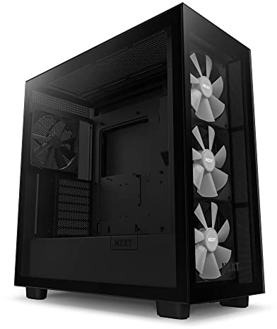 NZXT H7 Elite - CM-H71EB-02 - ATX Mid Tower PC Gaming Case - Front I/O USB Type-C Port - Quick-Release Tempered Glass Side Panel - Black (2023)