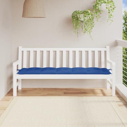 LAPOOH Gartenbank-Auflage Königsblau 180x50x7 cm Oxford-Gewebe, Terrassenmöbel, Wetterfeste Bank, Outdoor Bank, Parkbank, Garten Banken, Deko Bank, Gartenmöbel - 361631