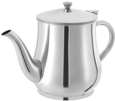 Fetttrennkanne Edelstahl Soßenkanne, 1,36L Mehrzweck Fett-Trennkanne Mit Deckel & Pinsel, Küche Fettabscheider Kann