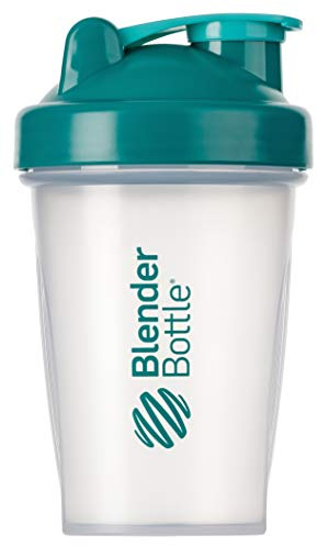 BlenderBottle Classic Shaker cup/Diet Shaker/Protein Shaker with Blenderball / 590ml - clear teal