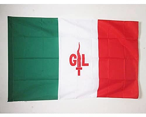AZ FLAG Bandiera Giustizia e Libertà 90x60 cm Poliestere 100D Asola | Uso interno ed esterno bandiera decorativa della Colonna Italiana doppie cuciture e bordi rinforzati con guaina per asta