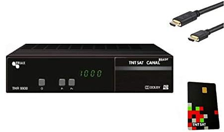 Terminal RÉCEPTEUR Satellite Astra Triax THR9900 TNTSAT+ HDMI+ Carte TNTSAT