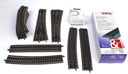 Piko A-Gleis mit Bettung Set: C