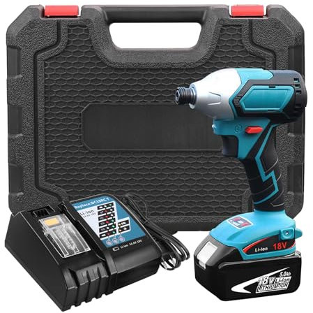 Cordless Drill Compatible for Battery 18V+DC18RC 14.4-18V for Charger 7A+BL1850B Replacement for Battery 18V 5.0Ah and a Tool Box-18V Cordless Power Tool Kits GatoPower