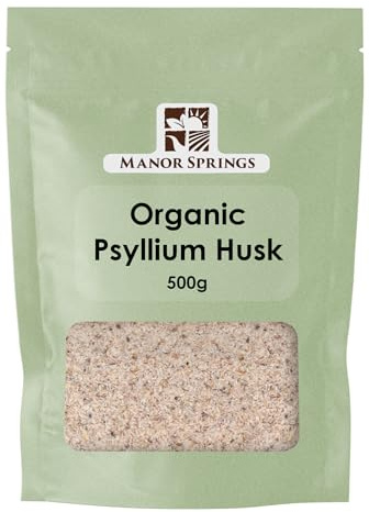 Organic Psyllium Husk 500g by Manor Springs Organic