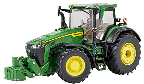 John Deere 8R 410 - Replica trattore compatibile con animali da fattoria in scala 1:32 e giocattoli, adatto per collezionisti e adolescenti dai 14 anni in su