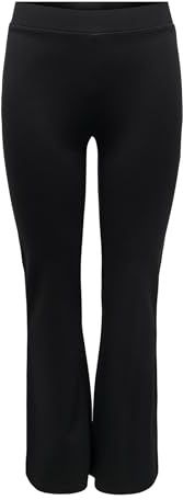 JDY JDYpretty Flare Jrs Noos-Pantalón Deportivo, Negro, XL para Mujer