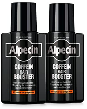 Alpecin Coffein Hair Booster - 2 x 200 ml - Hair-Tonic zur Leistungssteigerung der Haarwurzeln nach dem Waschen | Unterstützt das Haarwachstum