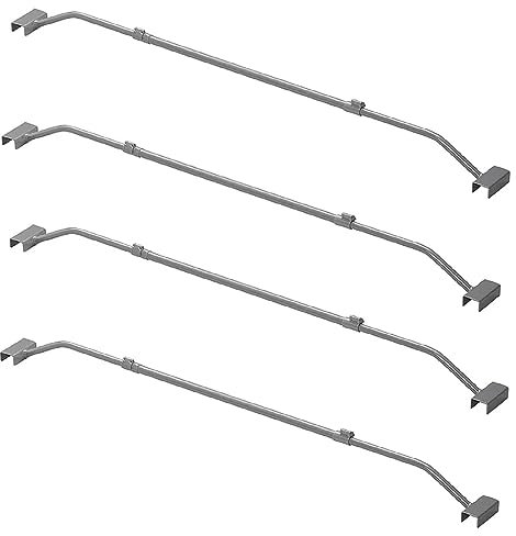 4x Flachplanenbügel Metall für Anhänger Planen, verstellbar 100–155 cm, stabile Planenbügel 2,5 mm, Planenspanner für Regenablauf, robuste Metallbügel für Anhänger Plane & Anhängerplane