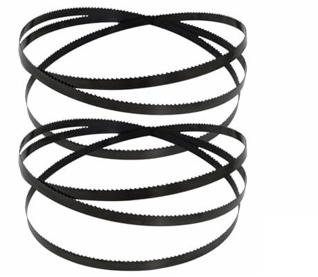 3/8 Inch 9.5mm Width Bandsaw Blades, 14 TPI Woodworking Band Saw Blade, 62 55 56 59.5 67.5 70.5 Inch Bandsaw Blade For Cut 2pcs(56 1/8 x 3/8 inch)