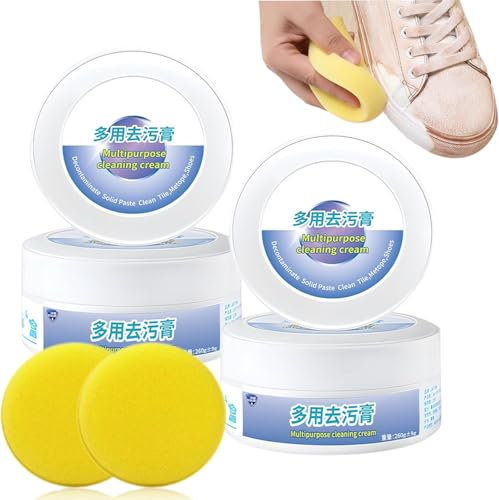 Schuh-Fleckenentfernungscreme, multifunktionale Reinigungs- und Fleckenentfernungscreme, Schuhe multifunktionale Reinigungscreme, Mehrzweck-Reinigungscreme (2 Stück)
