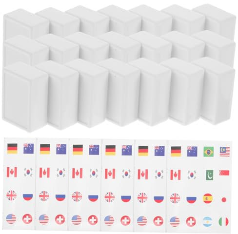 Abaodam 65stücke Teiliges Mahjong-flaggen-spielset Mit Robusten Kunststofffliesen Internationalen Länderflaggen Einfach Zu Spielendes Familienspiel Für Kulturwissen Freizeit Und Gesellige