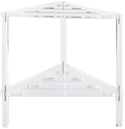 Acryl Duschhocker, Wasserdichter Badezimmersitz, Duschbank mit Ablage, Wasserdicht und Rostfrei, Modern Transparent Look, 30cm/11.81'' Für Badezimmer