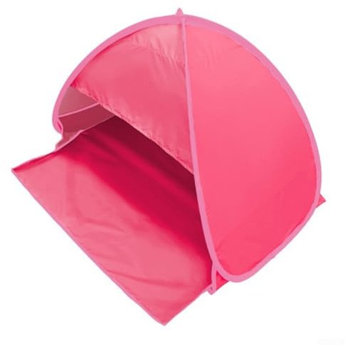Automatisches Pop-Up-Haustierzelt, UV-Schutz & einfache Einrichtung für den Außenbereich, Strand-Sonnenschutz, tragbares Strandzelt mit Tragetasche für Strand, Camping, Angeln, Picknick, (Karmin)