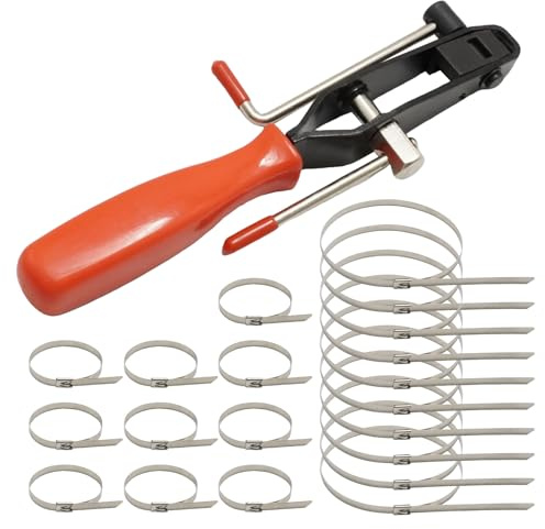 MospdyGear 20Pcs CV Boot Clamp Kit, CV Joint Banding Boot Axle Clamp with Tool, Replacement for Auto/ATV