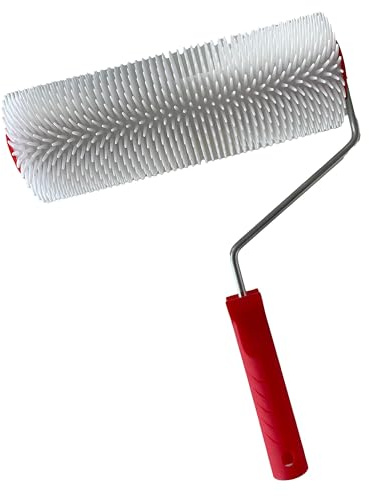 TECTOOL Entlüftungsrolle 250 mm – Profi-Entlüftungswalze für Bodenverlegung | Ideal für Spachtelmasse, Nivelliermasse & Harz | Mit Bügel & Griff | Made in EU