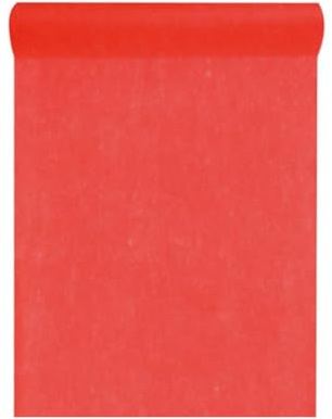 DeinPack Vlies Tischläufer rot 30cm x 10m Rolle Tischband Deko Event | Vliesstoff für Hochzeit, Deko & Basteln, Tischband in verschiedenen Farben, Dekovlies, Hochzeitsdeko, Eventdeko, Floristik