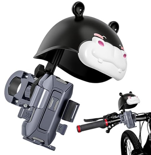 Support de téléphone pour moto – Rotation à 360 degrés avec support de casque, support de guidon imperméable pour appareils mobiles, support de prise en main sûre pour vélo, moto, VTT, vélo de route |