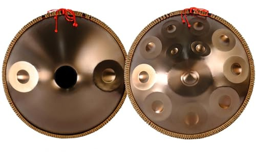 Handpan Drum 14 Notes 22 Inches Steel Pan Drum, Percussion Instrument with Pure Soul Resonance for Meditation Yoga Music Therapy