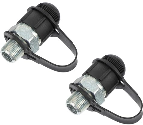 DOITOOL Raccordo Idraulico Maschio Femmina 2 Pezzi Adattatore Rapido per Olio Zg3/8 in Acciaio per Connessioni Tubo Olio in Ambito Agricolo