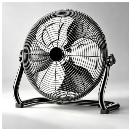 YFAURNDE Ventilatore Potente, Ventilatori da Terra, 4 Impostazioni di Velocità E Regolazione Dell'Inclinazione a 130 Gradi; Adatto per L'Uso Domestico E in Ufficio