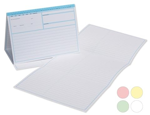 Meyer-Wagenfeld | Karteitaschen für Arzt, Praxis, Krankenhaus | 200 Stück | DIN A5 | Farbe: Blau | 190g/m² Karton